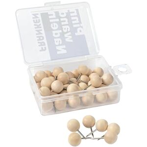 Franken 40 Pcs Wooden Pin Pins for Use on Bulletin Boards for Notes, Displays and Reminders ZUP4310/40 Franken 40 Pcs Wooden Pin Pins for Use on Bulletin Boards for Notes, Displays and Reminders ZUP4310/40