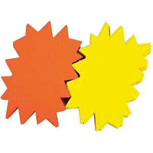 APLI Agipa 16950 Pack of 50 Retail Labels Fluorescent Card 12 x 16 cm Yellow/Orange APLI Agipa 16950 Pack of 50 Retail Labels Fluorescent Card 12 x 16 cm Yellow/Orange