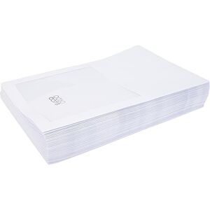 Elco Ordo Transport Organiser Folders with Window — Reinforced Card Document Wallet for Transporting A4 Files and Paperwork, 220 x 310 mm, 120 g/m², White, Pack of 100 Elco Ordo Transport Organiser Folders with Window — Reinforced Card Document Wallet for Transporting A4 Files and Paperwork, 220 x 310 mm, 120 g/m², White, Pack of 100