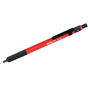 rOtring 500 Mechanical Pencil 0.5mm HB Lead Red hexagonal plastic barrel and non-slip textured metal grip rOtring 500 Mechanical Pencil 0.5mm HB Lead Red hexagonal plastic barrel and non-slip textured metal grip