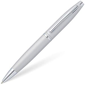 Cross Calais Ballpoint Pen in Satin Chrome incl. Premium Gift Box – Refillable Medium Ballpen Cross Calais Ballpoint Pen in Satin Chrome incl. Premium Gift Box – Refillable Medium Ballpen