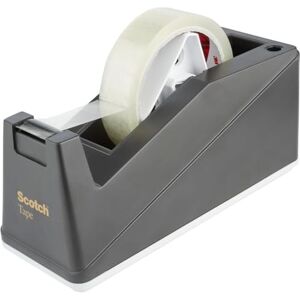 Scotch Desk Tape Dispenser 1 C10 Weighted Dispenser Holding Tape up to 25 mm Wide and 66 m Long Refillable Dispenser for Home and Office Black Scotch Desk Tape Dispenser 1 C10 Weighted Dispenser Holding Tape up to 25 mm Wide and 66 m Long Refillable Dispenser for Home and Office Black