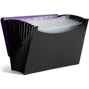 Smead Expanding File, 12 Pockets, Elastic Closure, Letter Size, Wave Pattern Purple/Black (70862) Smead Expanding File, 12 Pockets, Elastic Closure, Letter Size, Wave Pattern Purple/Black (70862)