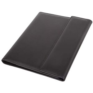 ALASSIO 30068 Ring Binder Folder DIN A4 Salvo Imitation Leather, Writing Case in Black, Organiser Folder, Approx. 33 x 27 cm, conference folder with pad, slip pocket ALASSIO 30068 Ring Binder Folder DIN A4 Salvo Imitation Leather, Writing Case in Black, Organiser Folder, Approx. 33 x 27 cm, conference folder with pad, slip pocket