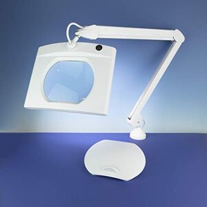 Lightcraft LED Rectangular Magnifier Lamp, White Lightcraft LED Rectangular Magnifier Lamp, White