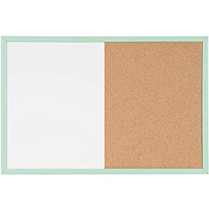 Bi-Office Combined Board with Cake Frame, Magnetic Dry Erase Board and Cork, Pastel Green MDF Frame, 40 x 60 cm Bi-Office Combined Board with Cake Frame, Magnetic Dry Erase Board and Cork, Pastel Green MDF Frame, 40 x 60 cm