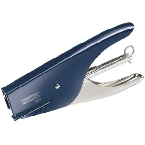 Leitz Rapid Supreme S51 Stapling Pliers, 15 Sheet Capacity, Uses No. 21 Staples, Ergonomic Design, Metal, Dark Blue, 10538707 Leitz Rapid Supreme S51 Stapling Pliers, 15 Sheet Capacity, Uses No. 21 Staples, Ergonomic Design, Metal, Dark Blue, 10538707