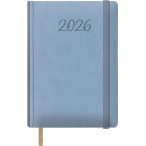 DOHE 2026 Daily Planner – Day per Page, A5 (15x21 cm), Hardcover Leatherette, Elastic Closure, Bookmark, 12 Months January to December, Annual Planner in Spanish – Samba Light Blue DOHE 2026 Daily Planner – Day per Page, A5 (15x21 cm), Hardcover Leatherette, Elastic Closure, Bookmark, 12 Months January to December, Annual Planner in Spanish – Samba Light Blue