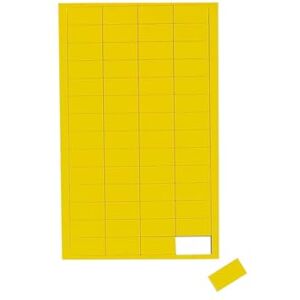 MAUL Magnets Rectangle (Pack of 56) Small Magnets for Magnetic Board, Calendar and Whiteboard Colourful Small 1 x 2 cm (L x W) Writeable with Marker Yellow MAUL Magnets Rectangle (Pack of 56) Small Magnets for Magnetic Board, Calendar and Whiteboard Colourful Small 1 x 2 cm (L x W) Writeable with Marker Yellow