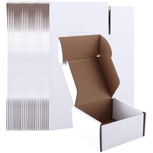ASelected 30 Pack Shipping Boxes, Corrugated Cardboard Mailing Box,4X4X2 In(100X100X50Mm) Gift Boxes For Packaging, For Posting Mailing Small Business, White ASelected 30 Pack Shipping Boxes, Corrugated Cardboard Mailing Box,4X4X2 In(100X100X50Mm) Gift Boxes For Packaging, For Posting Mailing Small Business, White