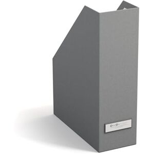 Bigso Box of Sweden Standing Magazine Storage Box with Label Document Holder Made of Fibreboard and Paper Desk Organiser for Files, Documents or Magazines Grey Bigso Box of Sweden Standing Magazine Storage Box with Label Document Holder Made of Fibreboard and Paper Desk Organiser for Files, Documents or Magazines Grey