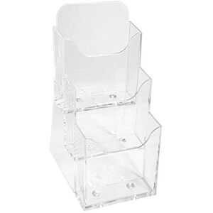 Exacompta Ref. 73158D 1 flyer dispenser on table 3 compartments Monobloc Dimensions: Prof.11.2 x width.11.5 x Height.21.8 cm Format to file DL-10x21 cm Crystal Exacompta Ref. 73158D 1 flyer dispenser on table 3 compartments Monobloc Dimensions: Prof.11.2 x width.11.5 x Height.21.8 cm Format to file DL-10x21 cm Crystal