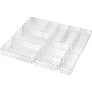 Helit H6130002 – Drawer Organiser, 13 Pieces, Transparent, Storage Box Helit H6130002 – Drawer Organiser, 13 Pieces, Transparent, Storage Box