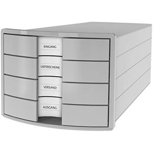 HAN 1012-11 Impuls Drawer Box DIN A4/C4 4 Closed Drawers Light Grey HAN 1012-11 Impuls Drawer Box DIN A4/C4 4 Closed Drawers Light Grey