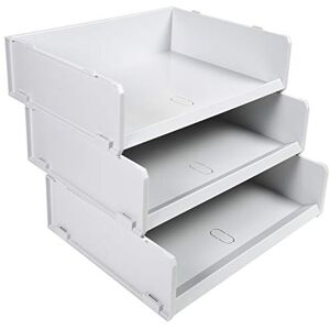 Exacompta Ref 13040D Set of 6 MULTITRI baskets large format for envelopes, forms or catalogues dimensions 30x38x10cm light grey colour Exacompta Ref 13040D Set of 6 MULTITRI baskets large format for envelopes, forms or catalogues dimensions 30x38x10cm light grey colour