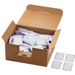 HERMA 6810 Pack of 1000 Lined Goods Tags 42 x 60 mm Large Cardboard Tag Price Labels for Writing on Gifts, Jewellery, Hang Tags, Flea Market, White HERMA 6810 Pack of 1000 Lined Goods Tags 42 x 60 mm Large Cardboard Tag Price Labels for Writing on Gifts, Jewellery, Hang Tags, Flea Market, White