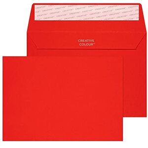 Blake Creative Colour C6 114 x 162 mm 120 gsm Peel & Seal Wallet Envelopes (106) Pillar Box Red Pack of 500 Blake Creative Colour C6 114 x 162 mm 120 gsm Peel & Seal Wallet Envelopes (106) Pillar Box Red Pack of 500