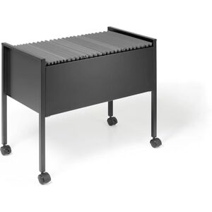 Durable ECO Suspension File Trolley for 80 A4 Suspension Files Made of Strong Steel Black Colour Ideal for Filing and Storage In Offices Durable ECO Suspension File Trolley for 80 A4 Suspension Files Made of Strong Steel Black Colour Ideal for Filing and Storage In Offices