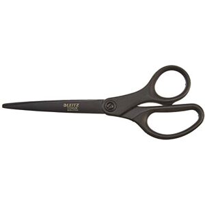 Leitz Titanium Scissors, Right or Left Handed (Ambidextrous), Non Stick, Office Stationary, Ergonomic Handle, Black, 180 mm Leitz Titanium Scissors, Right or Left Handed (Ambidextrous), Non Stick, Office Stationary, Ergonomic Handle, Black, 180 mm