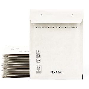 OFITURIA Padded Envelopes Mailing Envelopes Paper Bags with Bubble Inner White Peel and Seal Mailing Bags Ofiturie (100 Envelopes, 150 x 220 mm) OFITURIA Padded Envelopes Mailing Envelopes Paper Bags with Bubble Inner White Peel and Seal Mailing Bags Ofiturie (100 Envelopes, 150 x 220 mm)