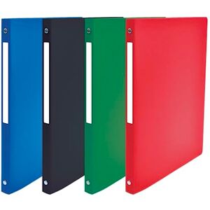 Oxford Pack of 20 A4 Ring Binder 20 mm Spine 4 Round Rings Polypropylene Cover Assorted Colours Oxford Pack of 20 A4 Ring Binder 20 mm Spine 4 Round Rings Polypropylene Cover Assorted Colours