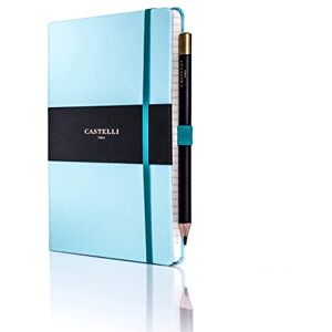 Castelli RQ24/25-640 Medium Lined Ruled Tucson Notebook Blue Curacao Castelli RQ24/25-640 Medium Lined Ruled Tucson Notebook Blue Curacao