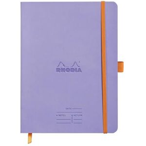 Rhodia 117789C Meeting Iris Flexible Notebook A5+ Pre-Printed Date/Notes/Action 160 Detachable Pages 90G Clairefontaine Paper Bookmark, Pencil Holder Faux Leather Cover rama Rhodia 117789C Meeting Iris Flexible Notebook A5+ Pre-Printed Date/Notes/Action 160 Detachable Pages 90G Clairefontaine Paper Bookmark, Pencil Holder Faux Leather Cover rama