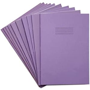 Rhino A4 Exercise Books, 48-Page / 12mm Lined Paper Notebook, 10-Pack, Office & School Stationery Supplies, Purple Rhino A4 Exercise Books, 48-Page / 12mm Lined Paper Notebook, 10-Pack, Office & School Stationery Supplies, Purple