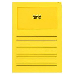 Elco Ordo Classico, Organizer Folder with Window, 220 x 310 mm, 120 g/m², FSC Mix, Yellow, Pack á 100 folders Elco Ordo Classico, Organizer Folder with Window, 220 x 310 mm, 120 g/m², FSC Mix, Yellow, Pack á 100 folders