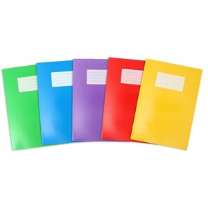 Oxford A4 Exercise Books, 80 Pages, Pack of 5, Assorted Colours, 8 mm Ruled and Margin, Premium Oxford A4 Exercise Books, 80 Pages, Pack of 5, Assorted Colours, 8 mm Ruled and Margin, Premium