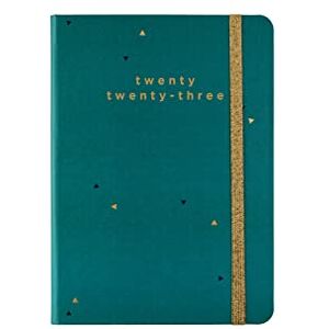Letts of London Golden A6 week to view 2023 diary teal 23-082052 Letts of London Golden A6 week to view 2023 diary teal 23-082052