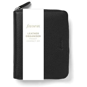 Filofax Pocket Compact Zip Norfolk organiser Black Filofax Pocket Compact Zip Norfolk organiser Black