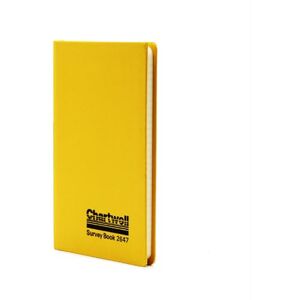 Exacompta Ref 2647Z Chartwell Mining Transit Casebound Survey Book 192 x 120mm in Size Suitable for Use Outdoors & in Wet Conditions Yellow Exacompta Ref 2647Z Chartwell Mining Transit Casebound Survey Book 192 x 120mm in Size Suitable for Use Outdoors & in Wet Conditions Yellow