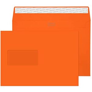 Blake Creative Colour C5 162 x 229 mm 120 gsm Peel & Seal Window Wallet Envelopes (305W) Pumpkin Orange Pack of 500 Blake Creative Colour C5 162 x 229 mm 120 gsm Peel & Seal Window Wallet Envelopes (305W) Pumpkin Orange Pack of 500