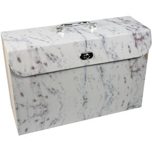 Cathedral Products Luxurious Marble Design 19-Pocket Expanding Box File with Silver-Coloured Accents Stylish Document Organiser A4 Size Cathedral Products Luxurious Marble Design 19-Pocket Expanding Box File with Silver-Coloured Accents Stylish Document Organiser A4 Size