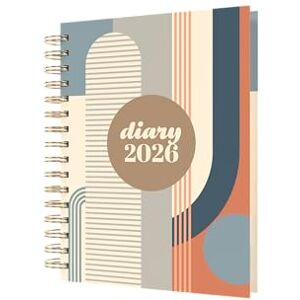 Collins Scandi 2026 12 Month Calendar Year Planner, Day-To-Page with 1/2 Hourly Appointments Diary, A5 Wiro Bound Hard Cover Geo Blue (E-PW51.GEBL-26) Collins Scandi 2026 12 Month Calendar Year Planner, Day-To-Page with 1/2 Hourly Appointments Diary, A5 Wiro Bound Hard Cover Geo Blue (E-PW51.GEBL-26)