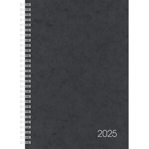 BRUNNEN Book Calendar Model 797 (2025), 2 Pages = 1 Week, 168 × 240 mm, 160 Pages, Cardboard Cover, Black BRUNNEN Book Calendar Model 797 (2025), 2 Pages = 1 Week, 168 × 240 mm, 160 Pages, Cardboard Cover, Black