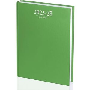 G4GADGET Academic Diary 2025-2026 A4 Day-A-Page School Planner for Students and Teachers Diary with Case Binding (Lime Green Cover) G4GADGET Academic Diary 2025-2026 A4 Day-A-Page School Planner for Students and Teachers Diary with Case Binding (Lime Green Cover)