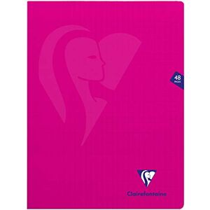 Clairefontaine 313311C A Pack of 10 Mimesys Pink Stapled Notebooks 24x32 cm 48 Seyes Ruled Pages White Paper 90 g Polypro Cover Clairefontaine 313311C A Pack of 10 Mimesys Pink Stapled Notebooks 24x32 cm 48 Seyes Ruled Pages White Paper 90 g Polypro Cover