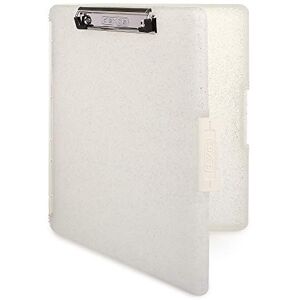 Dexas Slimcase 2 Plastic Clipboard with Storage and Side Opening, Natural Glitter White Binding, Office Supplies Clipboards to Organize, Carry and Store, A4 Holder, Nursing Clipboards Dexas Slimcase 2 Plastic Clipboard with Storage and Side Opening, Natural Glitter White Binding, Office Supplies Clipboards to Organize, Carry and Store, A4 Holder, Nursing Clipboards