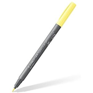 STAEDTLER 371-105 Pigment Arts Brush Pen Pastel Yellow (Box of 10) STAEDTLER 371-105 Pigment Arts Brush Pen Pastel Yellow (Box of 10)