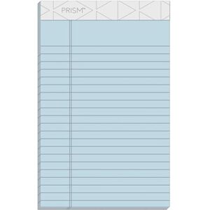 Tops Prism Plus 100% Recycled Legal Pad, 5 x 8 Inches, Perforated, Blue, Narrow Rule, 50 Sheets per Pad, 12 Pads per Pack (63020) Tops Prism Plus 100% Recycled Legal Pad, 5 x 8 Inches, Perforated, Blue, Narrow Rule, 50 Sheets per Pad, 12 Pads per Pack (63020)