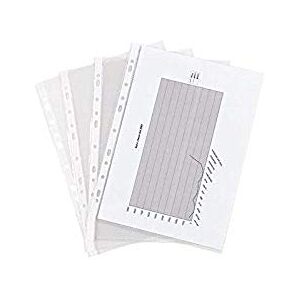 Esselte Bag of 100 Perforated Plastic Sleeves 75 Microns Smooth Transparent Esselte Bag of 100 Perforated Plastic Sleeves 75 Microns Smooth Transparent