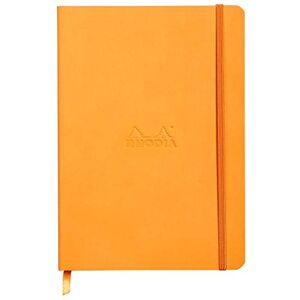 Rhodia 117821C rama Soft Notebook ORANGE A5 14.8x21cm 5x5 Small Squares 160 pages Ivory paper 90 g/m² Bookmark, Elastic closure Leatherette Rhodia 117821C rama Soft Notebook ORANGE A5 14.8x21cm 5x5 Small Squares 160 pages Ivory paper 90 g/m² Bookmark, Elastic closure Leatherette