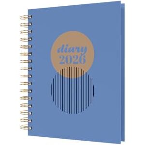 Collins Scandi 2026 12 Month Calendar Year Planner, Week-To-View Diary, A5 Wiro Bound Hard Cover Blue (E-PW53.60-26) Collins Scandi 2026 12 Month Calendar Year Planner, Week-To-View Diary, A5 Wiro Bound Hard Cover Blue (E-PW53.60-26)
