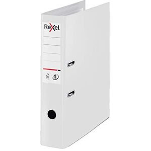Rexel Choices, Foolscap Lever Arch File, 75 mm Spine, 500 Sheet Capacity, Plastic Cover, File Folder, 2115515, White Rexel Choices, Foolscap Lever Arch File, 75 mm Spine, 500 Sheet Capacity, Plastic Cover, File Folder, 2115515, White