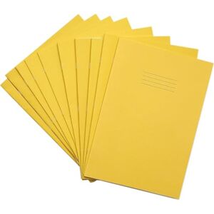 Rhino A4 Exercise Books, 64-Page / 8mm Lined with Margin Paper Notebook, 10-Pack, Office & School Stationery Supplies, Yellow Rhino A4 Exercise Books, 64-Page / 8mm Lined with Margin Paper Notebook, 10-Pack, Office & School Stationery Supplies, Yellow