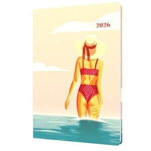 Collins Submerge 2026 12 Month Calendar Year Planner, Week-To-View Diary, A5 Hard Cover Beige (E-SM153.89-26) Collins Submerge 2026 12 Month Calendar Year Planner, Week-To-View Diary, A5 Hard Cover Beige (E-SM153.89-26)