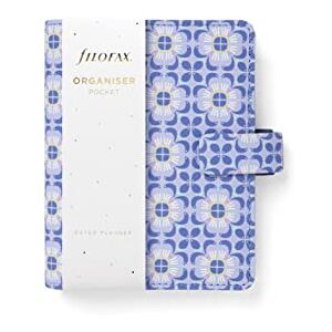 Filofax Pocket Mediterranean Organiser Blue Filofax Pocket Mediterranean Organiser Blue