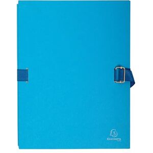 Exacompta 24 x 32 cm Expandable Folder with Coloured Canvas Paper Light Blue Exacompta 24 x 32 cm Expandable Folder with Coloured Canvas Paper Light Blue